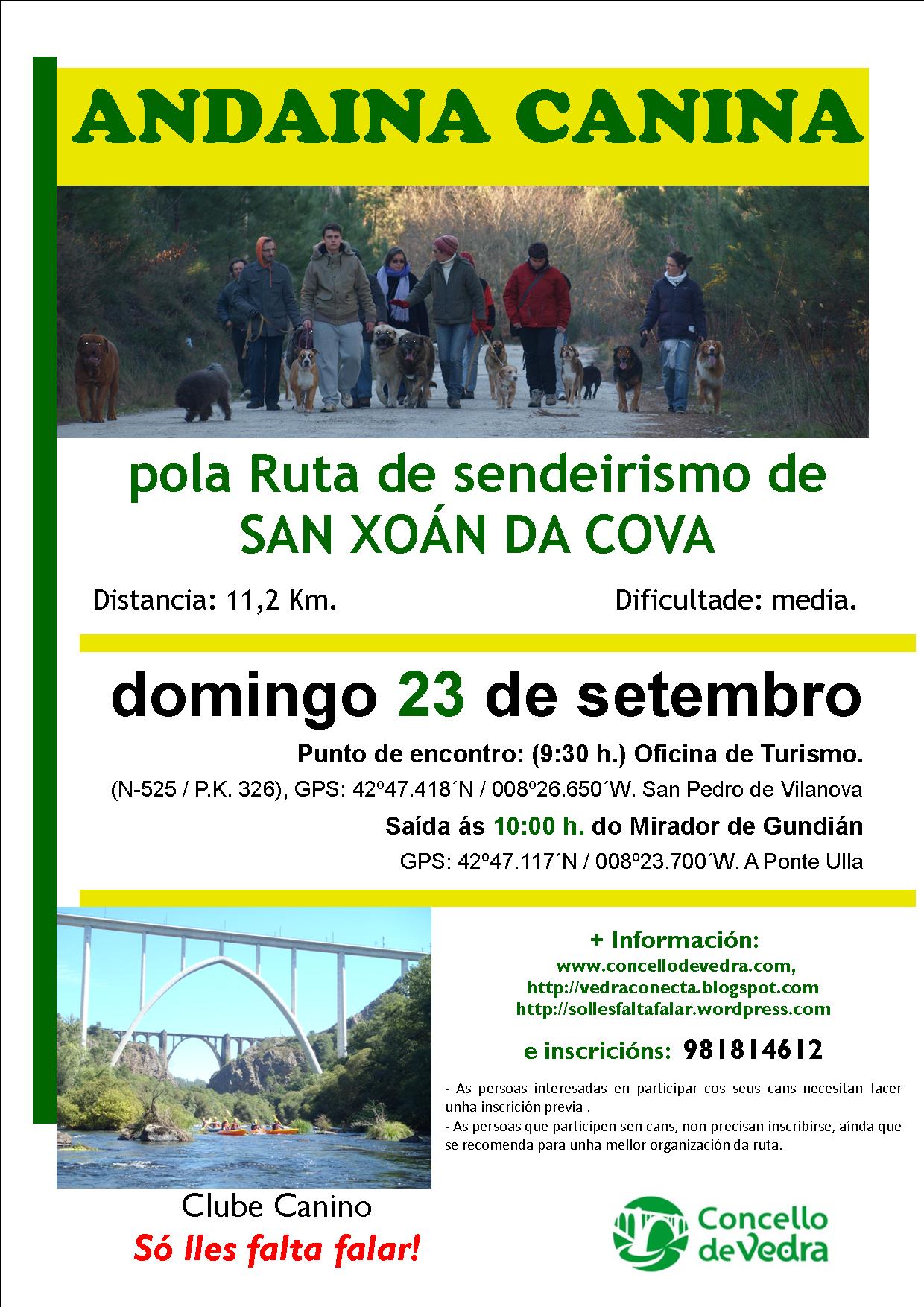 andaina canina en vedra