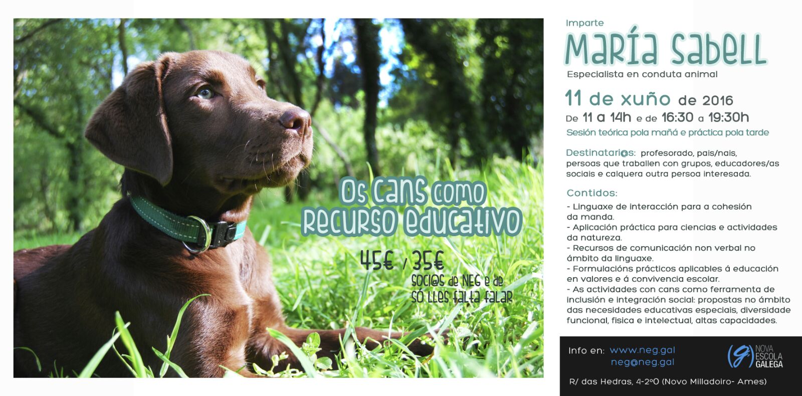 Curso Nova Escola Galega Xuño 2016