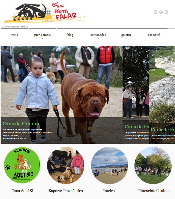 Portada páxina web